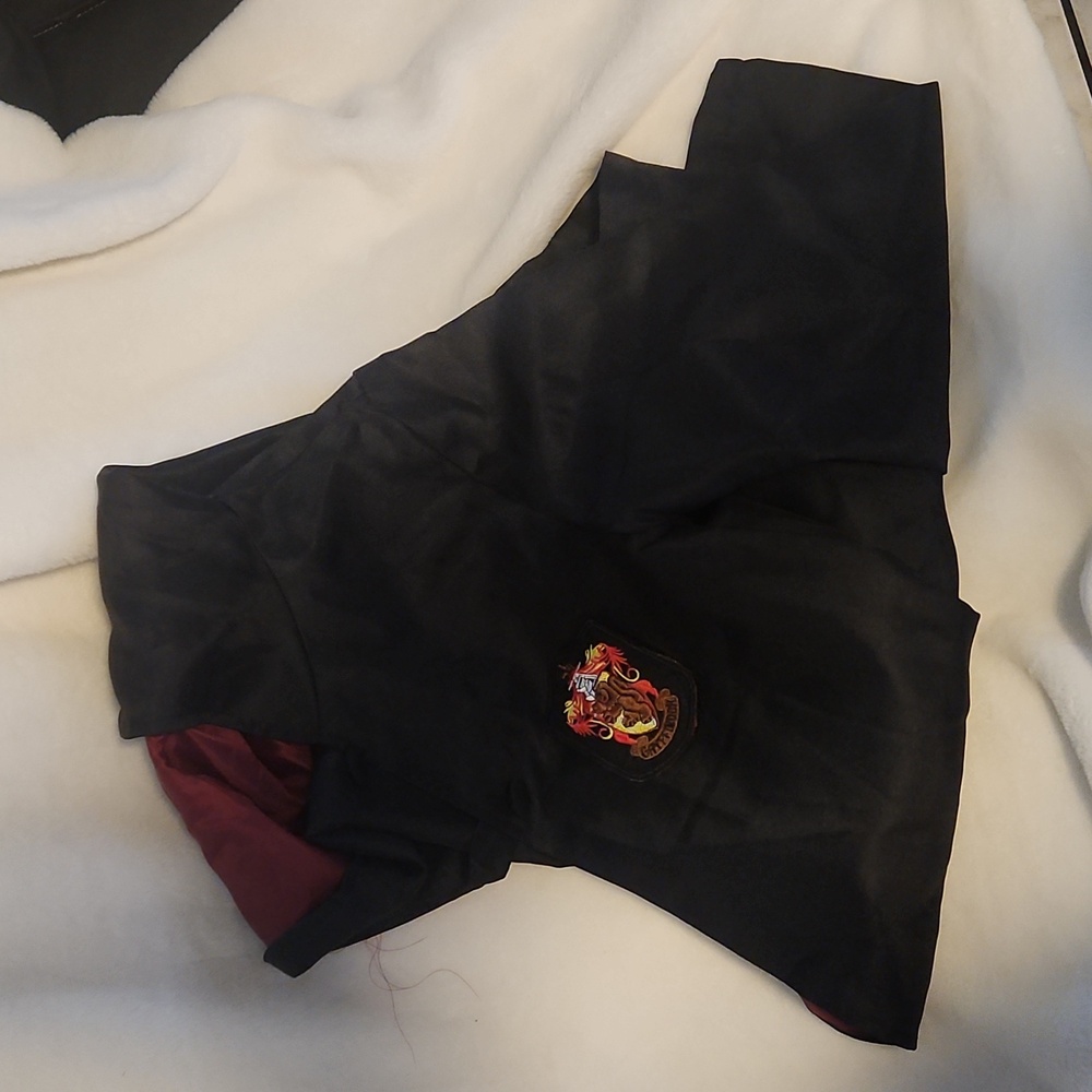 Kids Wizard Costume Robe with Crest - Black and Red